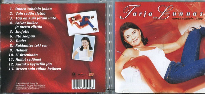 TARJA LUNNAS . CD-LEVY . ONNEN TAHDOIN JAKAA