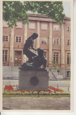 Tampere Aleksis kiven patsas