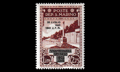 San Marino 280 ** Fasismin loppu 2.75 L (1943)