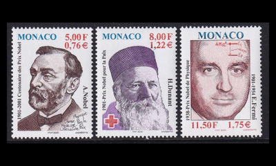 Monaco 2566-8 ** Nobel-voittajia (2001)