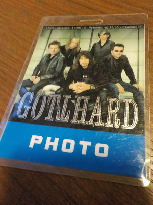 GOTTHARD BACKSTAGE PASSI .