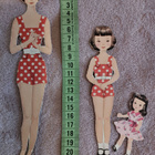 Paperinuket äiti & tytär 1940-50-luku - pikkukuva 3