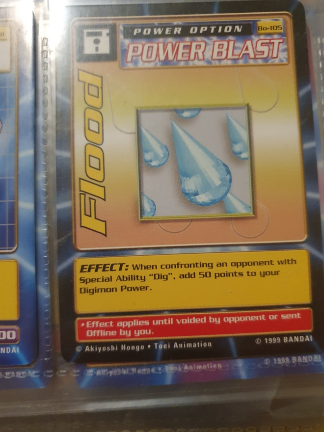 [Mint] 1999 Bandai Digimon - Non Holo card Bo-105