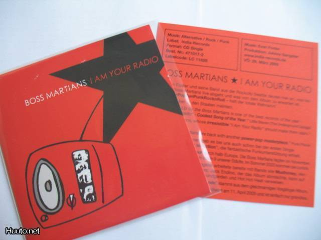Boss Martians I am your radio cds