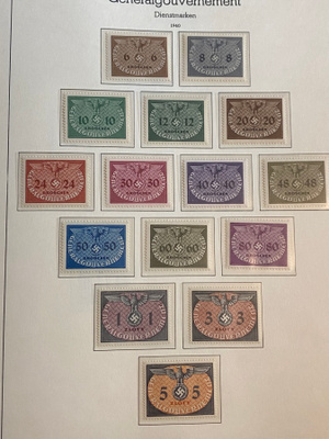 SAKSA GENERALGOUVERNEMENT 1940 VIRKAMIESMERKIT**