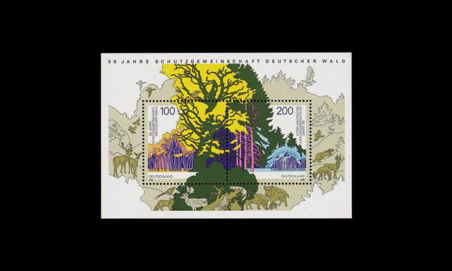 Saksa 1918-9BL38 ** Metsiensuojelu (1997)