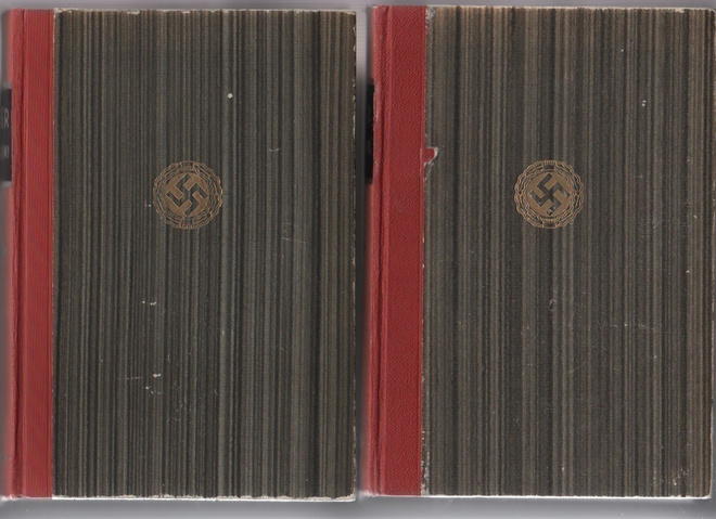 Hitler: Taisteluni 1 - 2,WSOY 1941,1.painos molemmat,sid,K3