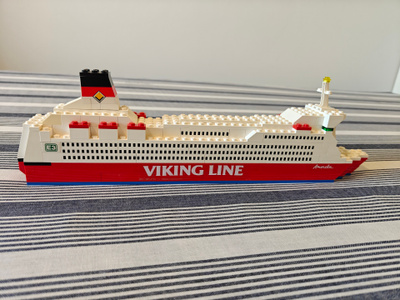 Harvinainen LEGO 1923 Viking Line Amorella 1989 - täys setti
