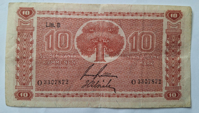 10mk seteli 1945.