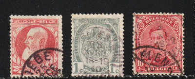 1905-10 Belgia muutama vanhempi merkki