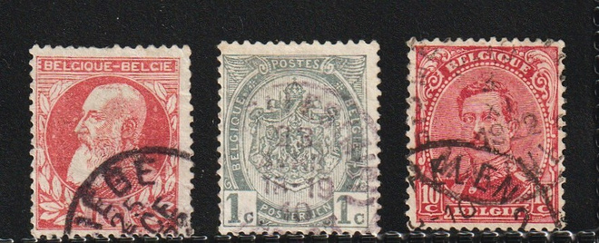 1905-10 Belgia muutama vanhempi merkki