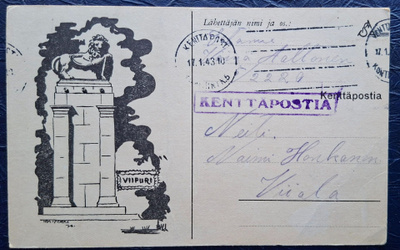 Niilo Kostermaa Wiipuri kortti.