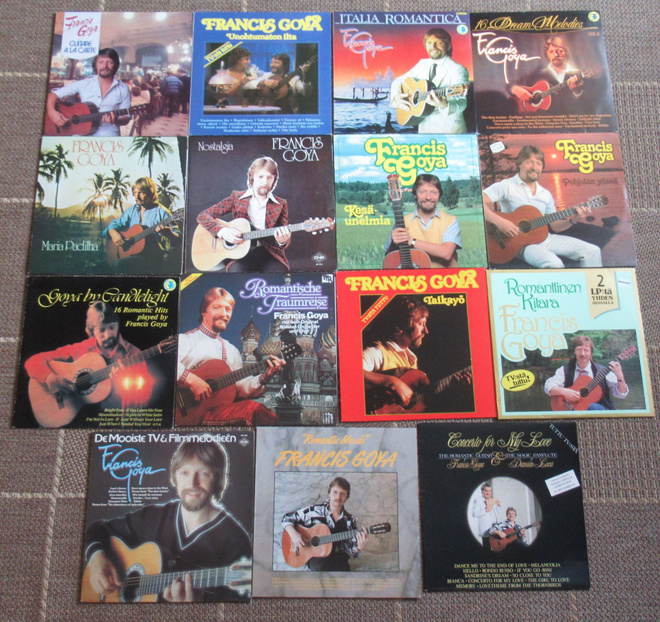 15 kpl:n paketti Francis Coya LP-levyt, vinyylit