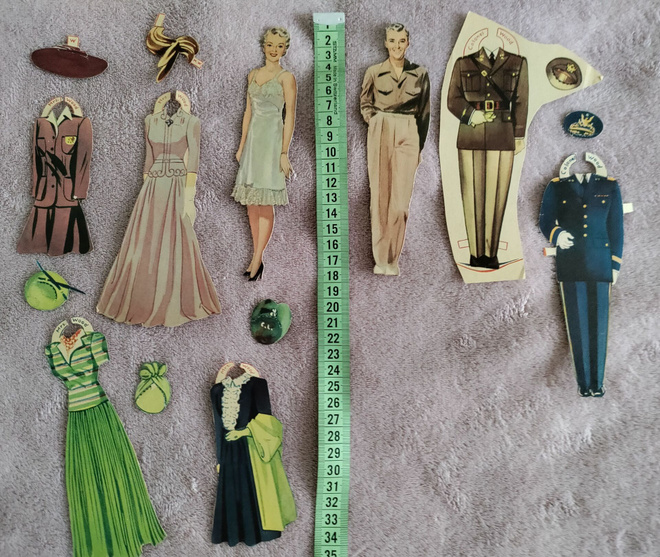 Paperinuket morsiamen vanhemmat 1940-luku