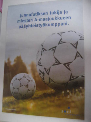 POSTI JALKAPALLO JULISTE vintage