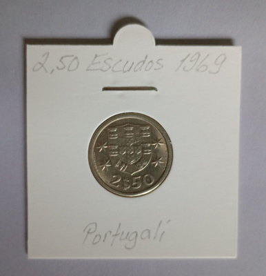 Portugali 2.50 Escudos v.1969 KM#590