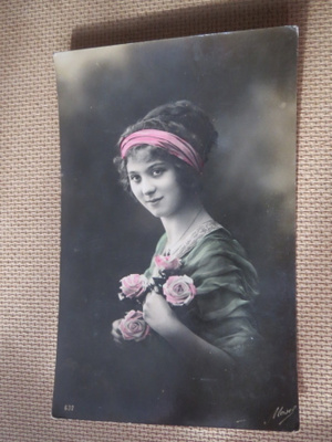 Vintage värivalokuvakortti