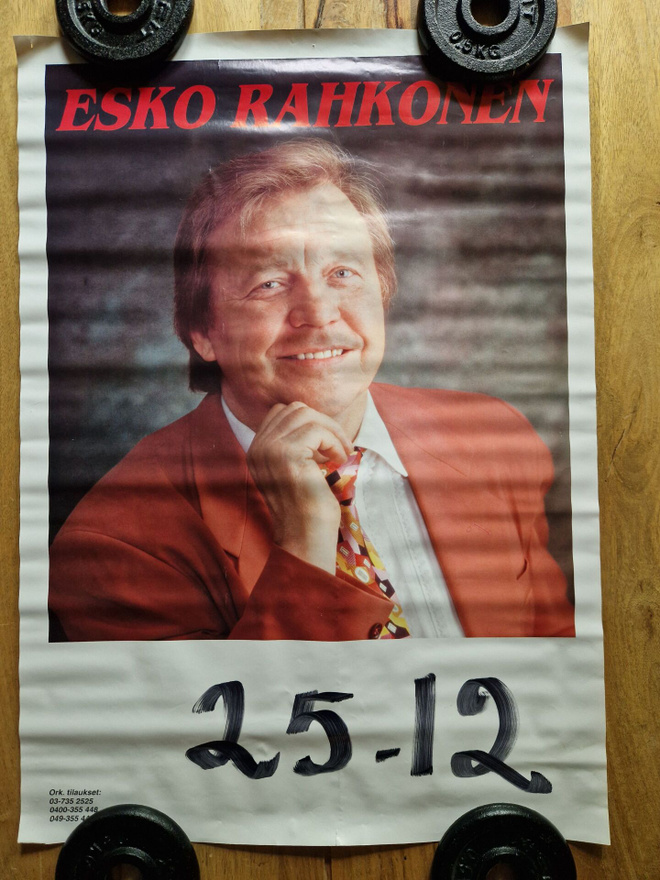 Esko Rahkonen Keikkajuliste 60 x 42 cm