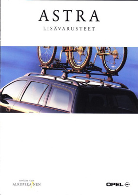 Opel Astra lisävarusteet -esite, 2000