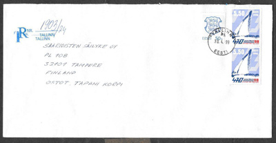 Eesti - R purjehdus +yl.m. (LAPE 2x329+205) Tallinna 30.4.99