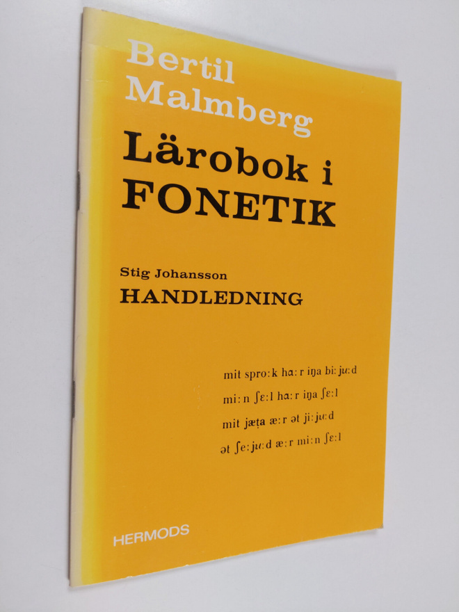 Bertil Malmberg : Lärobok i fonetik