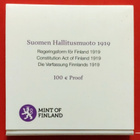 Suomen Hallitusmuoto 1919, kulta raha 100 € 2019. - pikkukuva 2