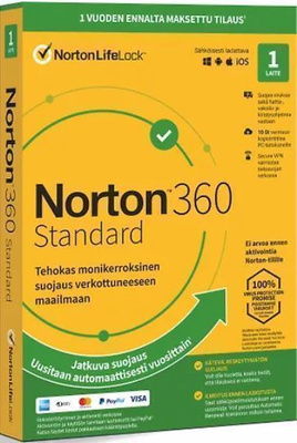 Norton 360 Standard 1 laite, 12kk