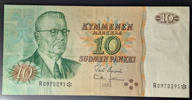 10 Markkaa 1980 tähti R0972291