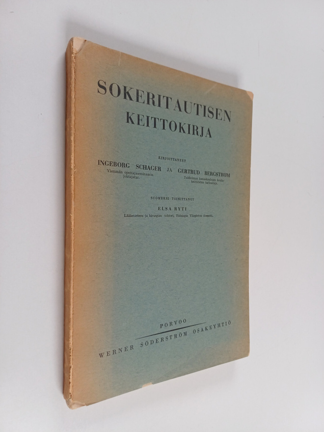 Ingeborg Schager : Sokeritautisen keittokirja