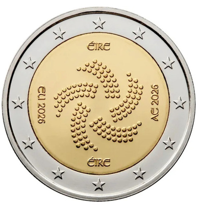 ** IRLANTI 2€ 2026 EU-puheenjohtajuus pillerissä **