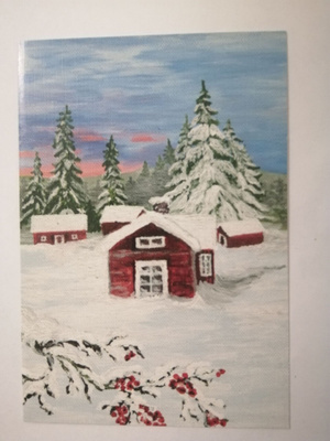 Lumipeiton alla 2-osainen kortti