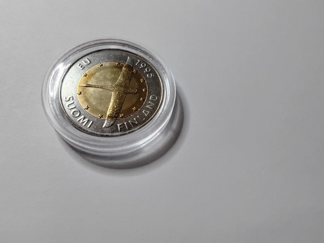 Suomi 10 mk 1995 unc, EU-jäsenyys