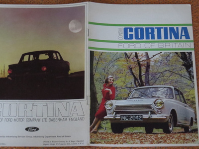 1964 Ford Cortina tähtiperä esite - KUIN UUSI - 12 sivua