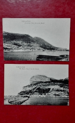 Gibraltar: 2 vanhaa postikorttia