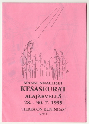 Alajärvi Kesäseurat 1995 käsiohjelma