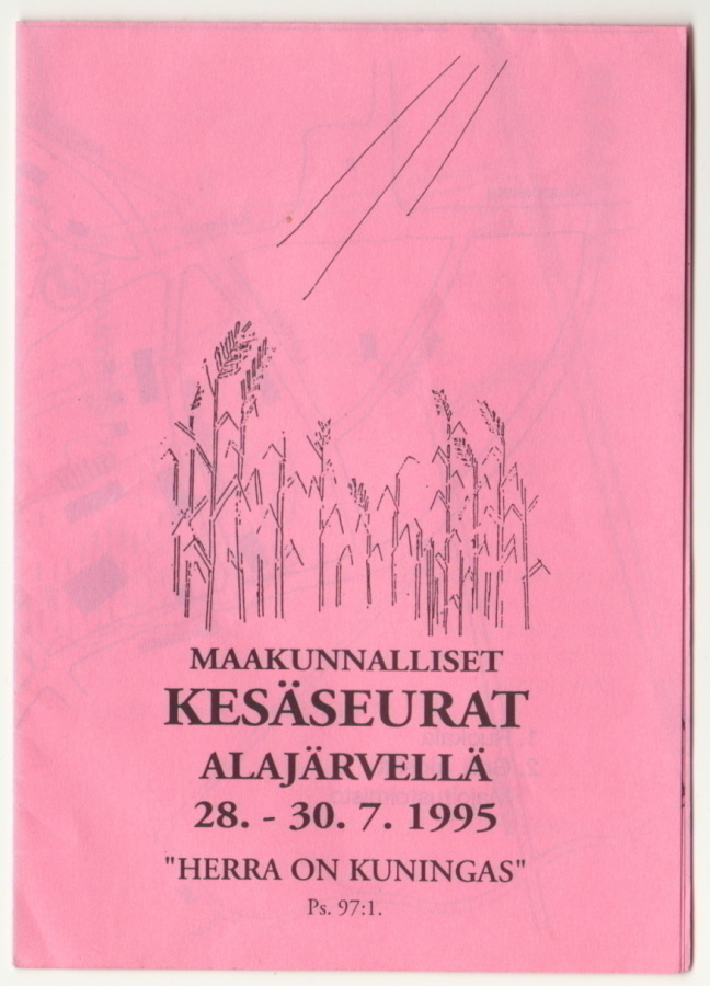 Alajärvi Kesäseurat 1995 käsiohjelma