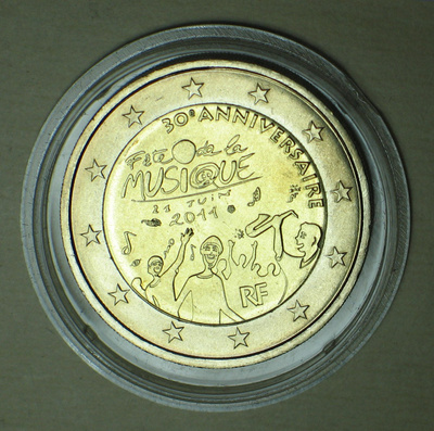 2011 RANSKA 2€ juhlaraha  Musiikki festivaali