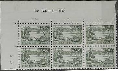 1963  5p rantamaisema nro-6lo 1233 ++