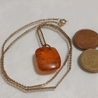 Vintage meripihka riipus kaulakoru itämeren Meripihka - pikkukuva 4