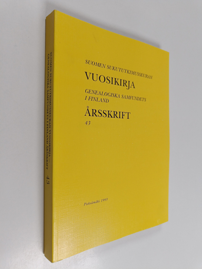 Suomen sukututkimusseuran vuosikirja = Genealogiska samfu...