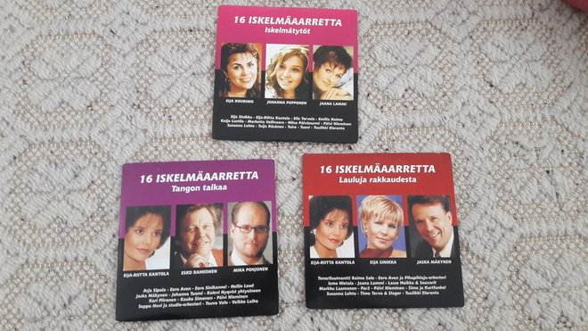 16 Iskelmäaarretta - 3 kpl CD