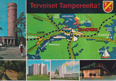 Tampere. vaakuna,  sommitelmakortti , e37