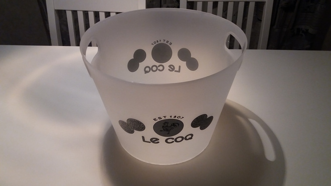 Jääpala-astia/cooler le coq
