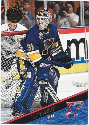 1993-94 LEAF #2 Curtis Joseph St Louis Blues MV