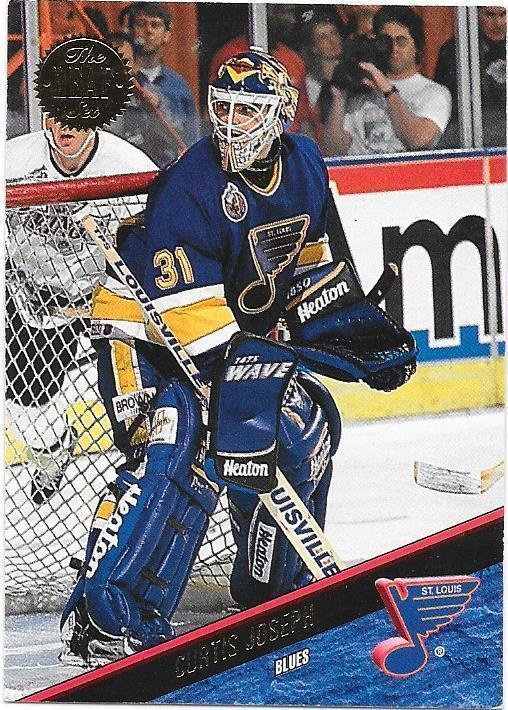 1993-94 LEAF #2 Curtis Joseph St Louis Blues MV