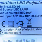 SmartIdea LED-96 -LED-projektori PROJEKTIKSI / VARAOSIKSI - pikkukuva 1