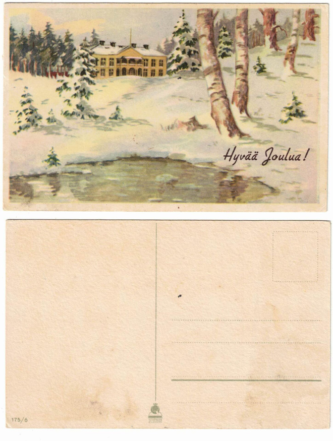 Vanha kortti, KUVATAIDE 175/6, W. Drews