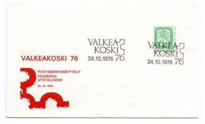 Valkeakoski: Postimerkkikerho (erikoisleima 24.10.1976)