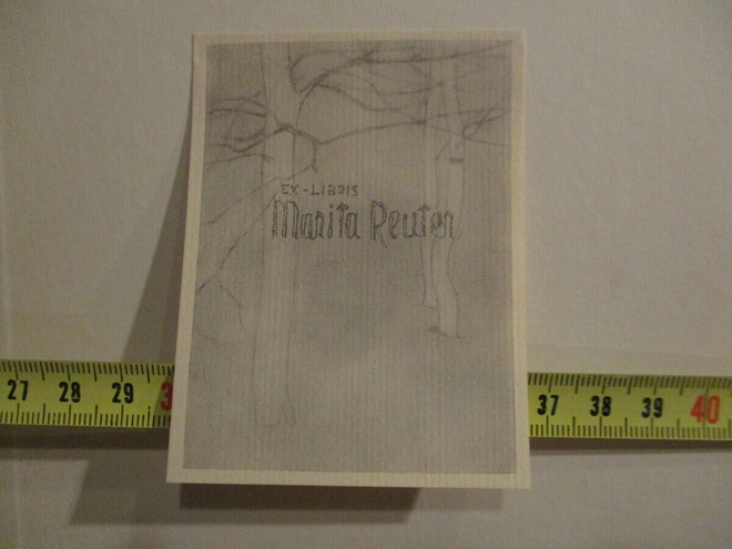 Helene Schjerfbeck EXLIBRIS Marita Reuter * ex-libris [1927]
