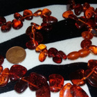 Vintage vanhaa meripihka kaulakoru Amber - pikkukuva 4